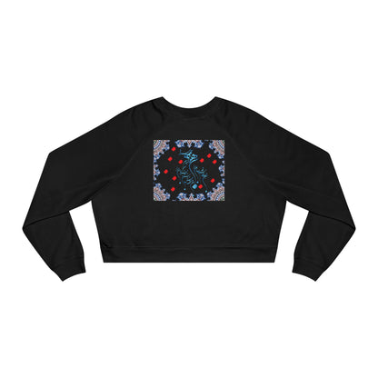 RUMI POEM & LETTER N " ن " CROP PULLOVER