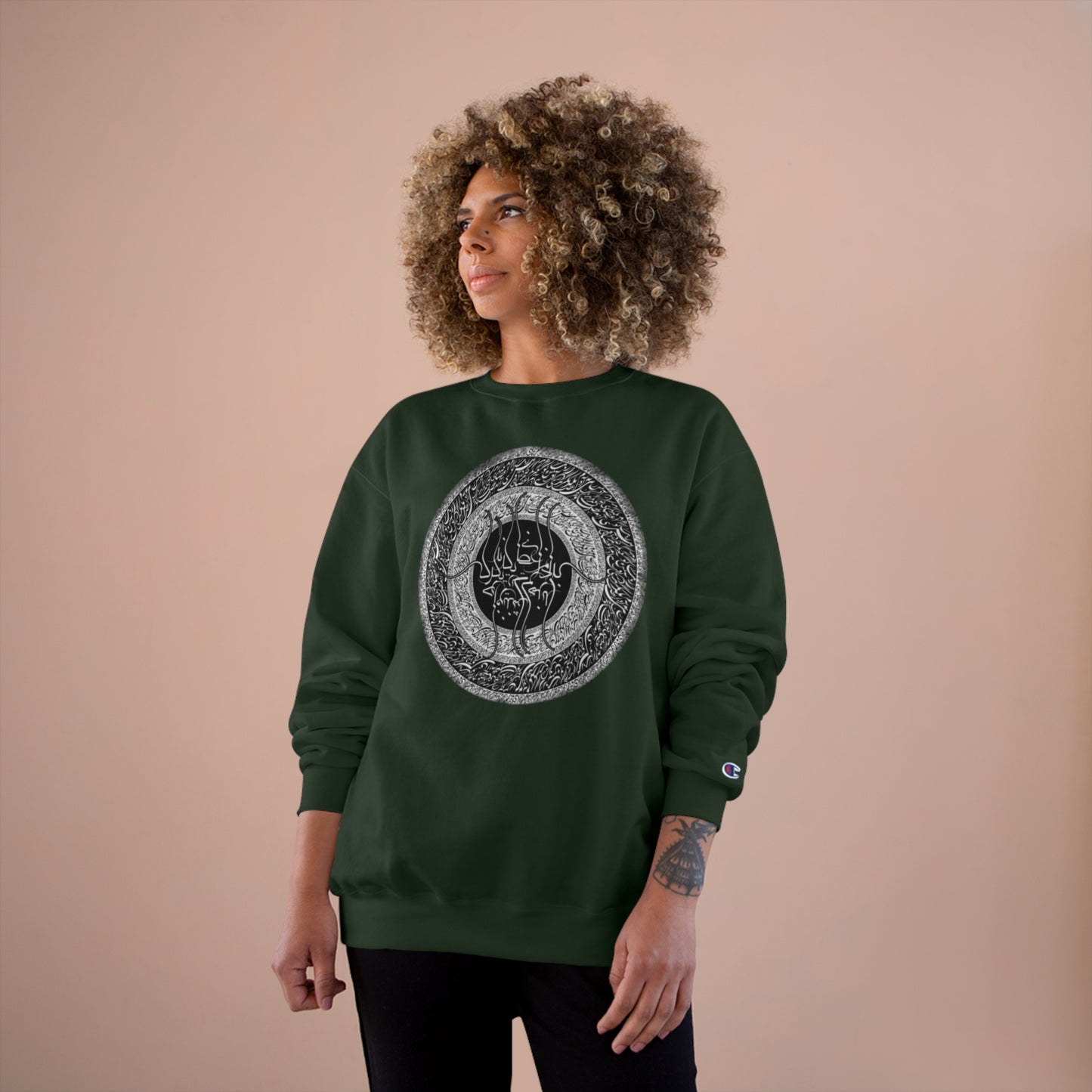 َUnisex Eco Champion Sweatshirt with Farsi Poem