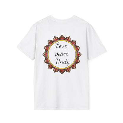 UNISEX SOFTSTYLE TEE  عشق صلح وحدت