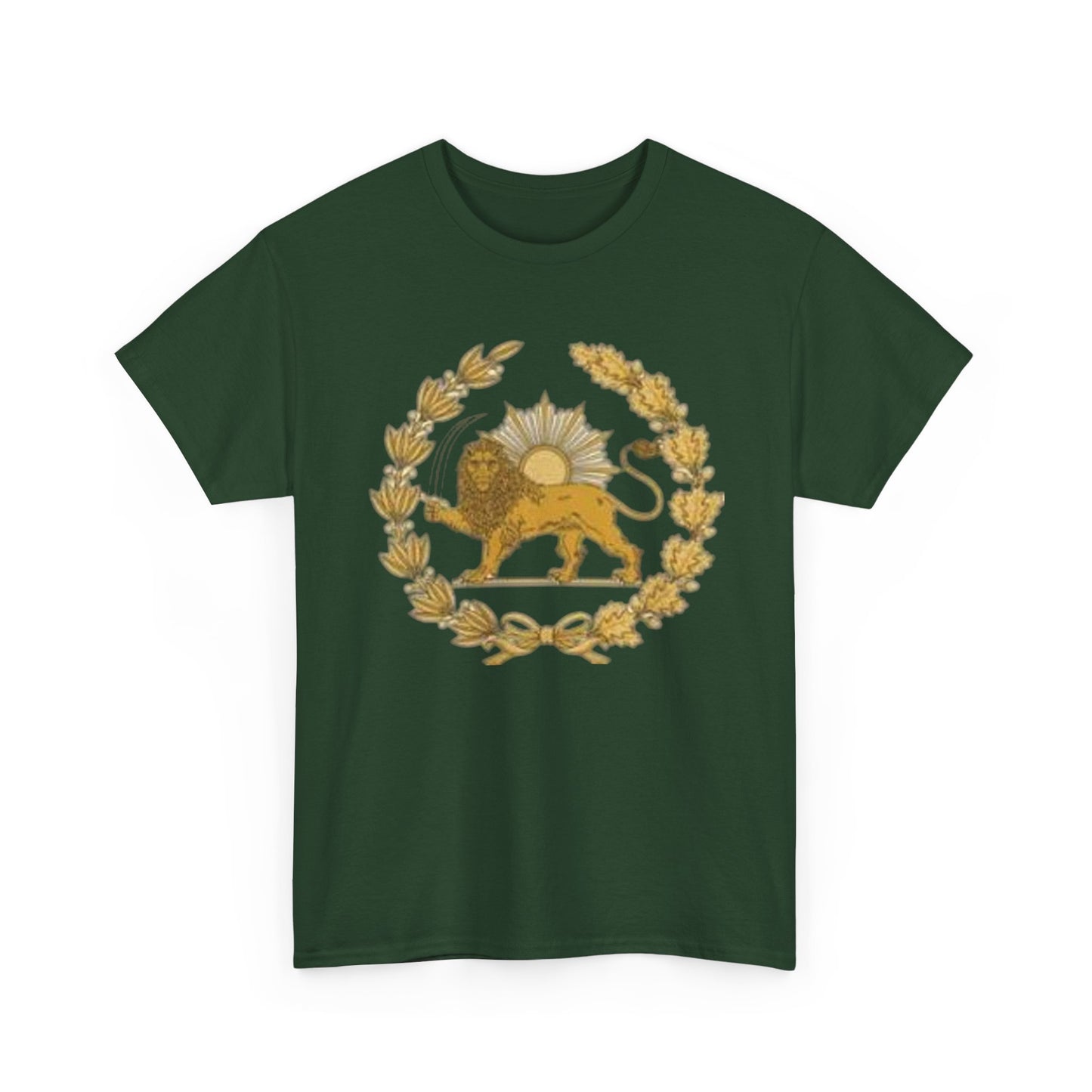 T-SHIRT VINTAGE LION PERSAN ET SOLEIL – SYMBOLE IRANIEN