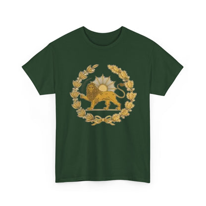 T-SHIRT VINTAGE LION PERSAN ET SOLEIL – SYMBOLE IRANIEN