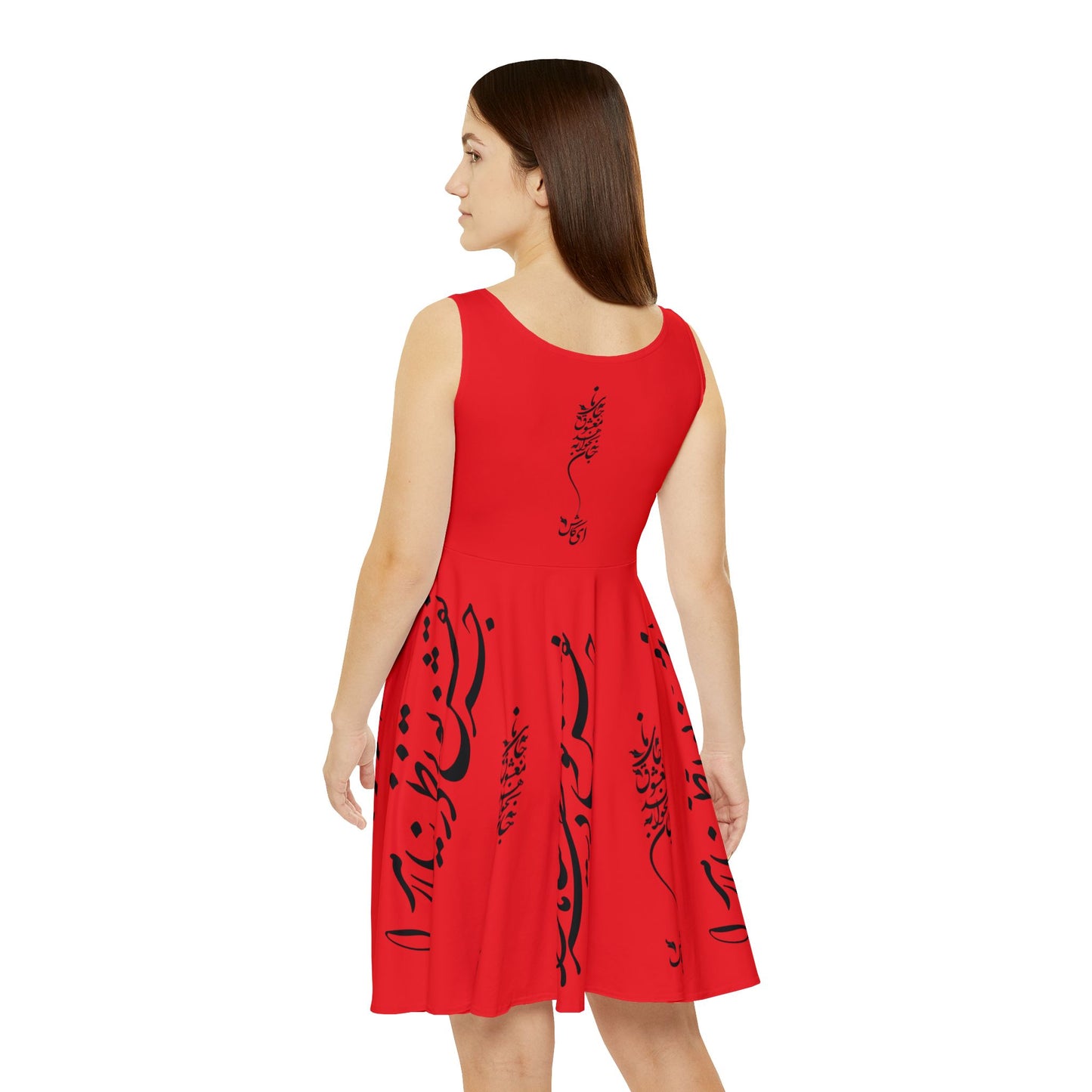 Women's Skater Dress with Persion Culture Poam