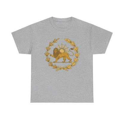 T-SHIRT VINTAGE LION PERSAN ET SOLEIL – SYMBOLE IRANIEN