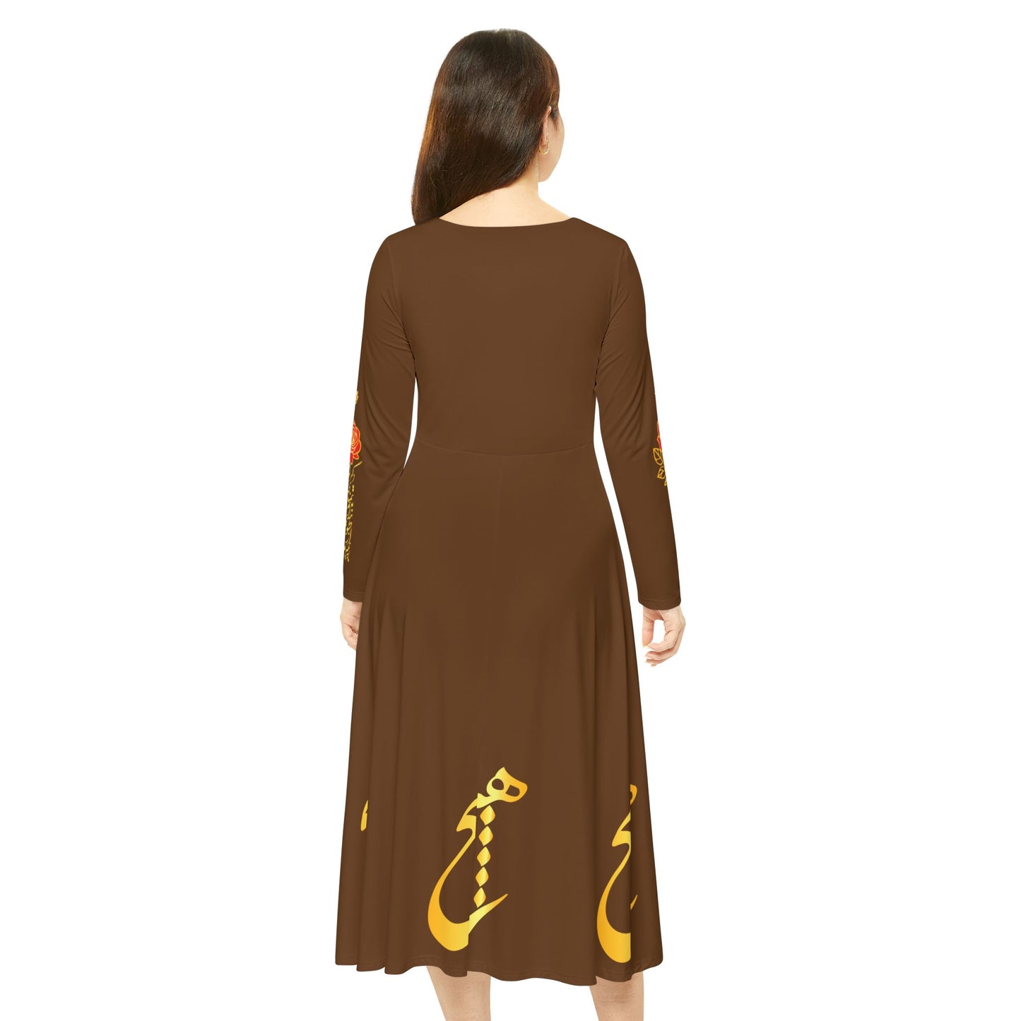 PERSIAN CALLIGRAPHY HICH DANCE DRESS