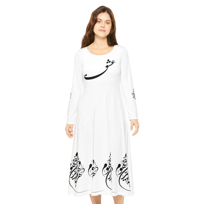 PERSIAN CALLIGRAPHY DANCE DRESS
