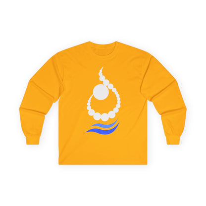 RELAXED WAVE LETTER “N / ن” LONG SLEEVE TEE