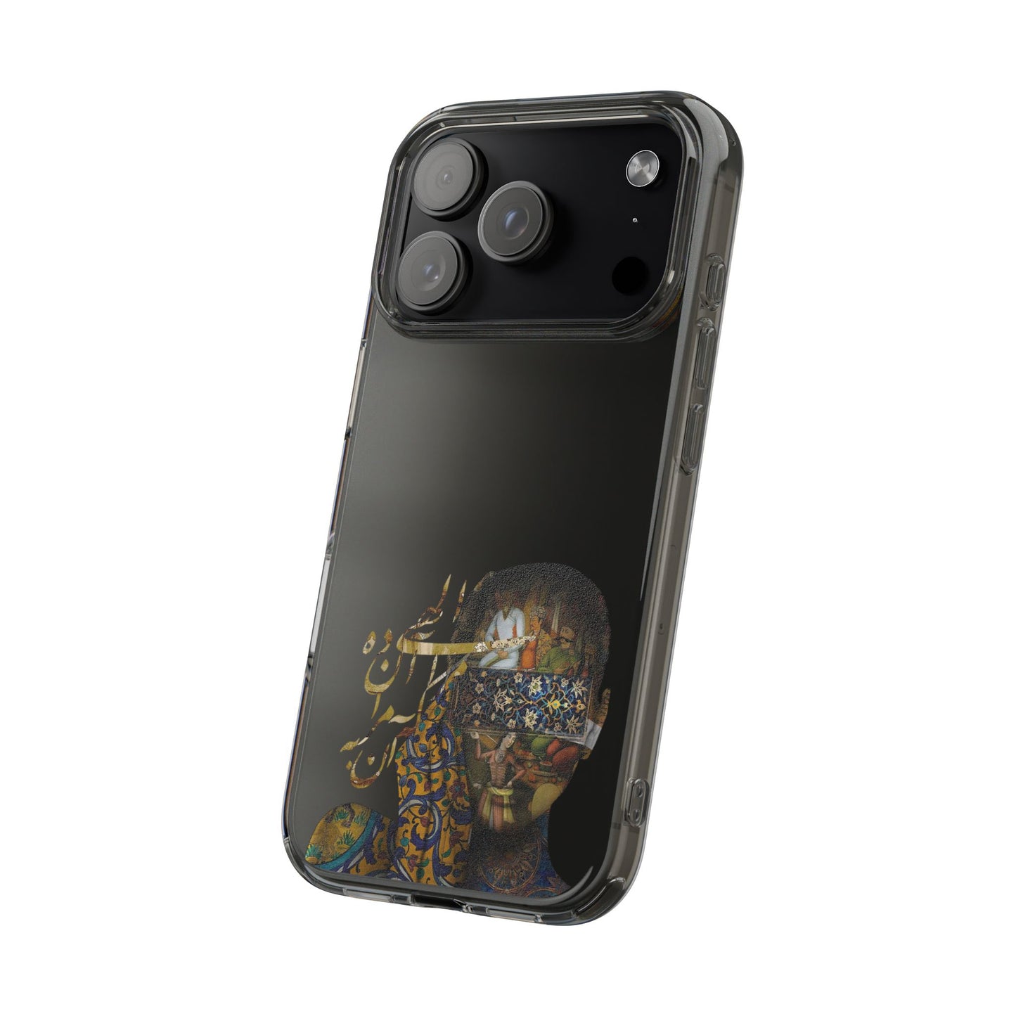 PERSIAN CLEAR PHONE CASE – CULTURAL FARSI DESIGN | "الهی مرا آن ده که آن به" |