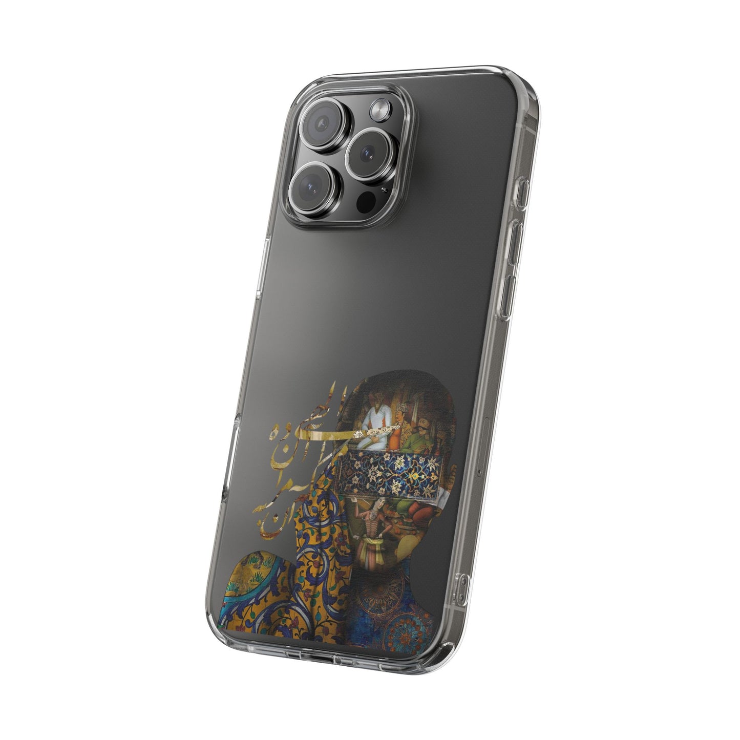 PERSIAN CLEAR PHONE CASE – CULTURAL FARSI DESIGN | "الهی مرا آن ده که آن به" |