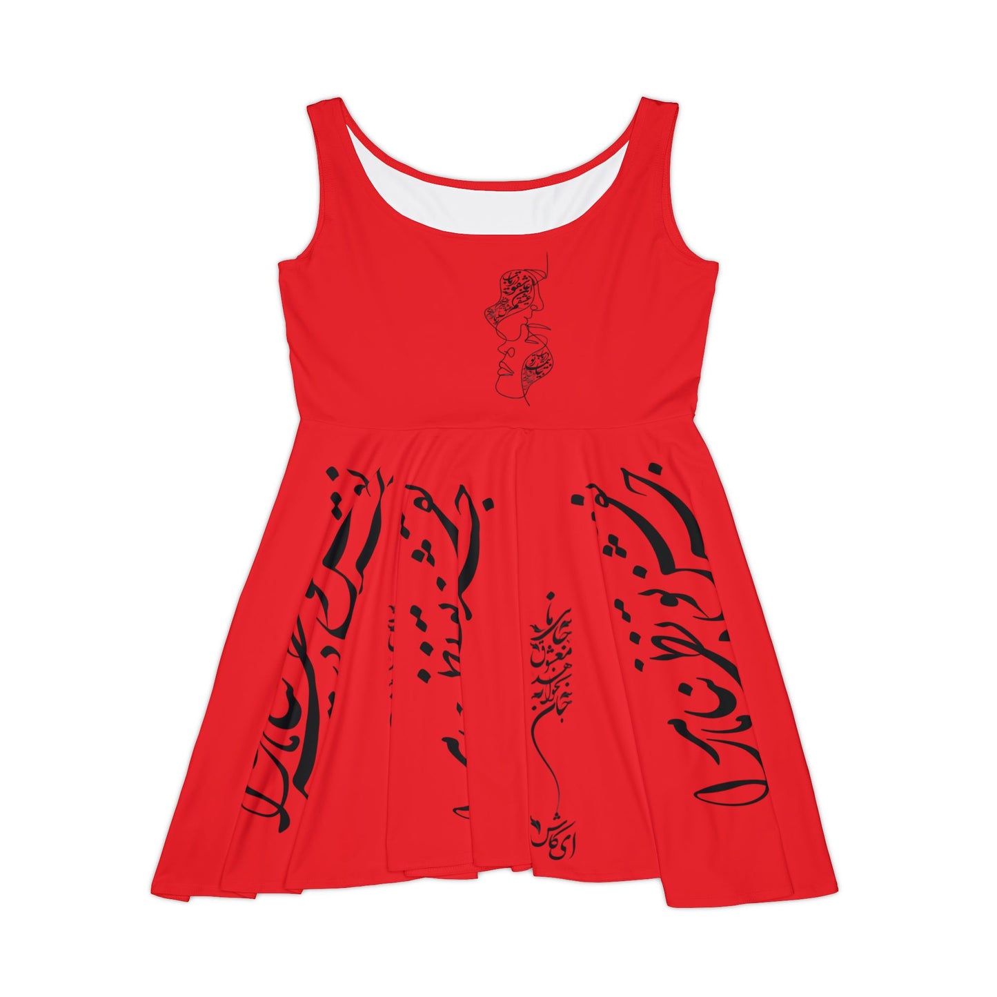 Women's Skater Dress with Persion Culture Poam