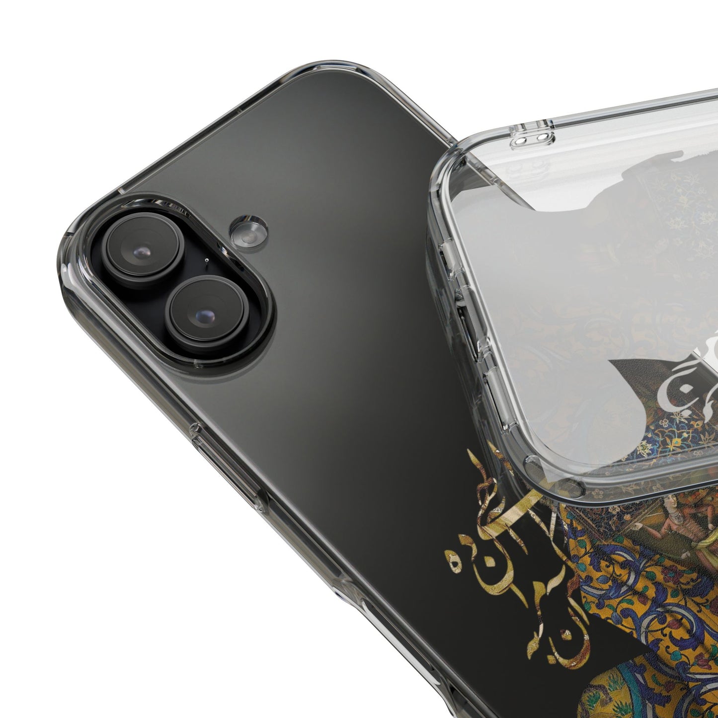 PERSIAN CLEAR PHONE CASE – CULTURAL FARSI DESIGN | "الهی مرا آن ده که آن به" |