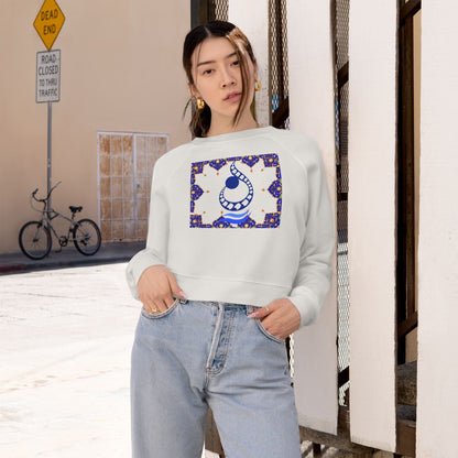 RUMI POEM & LETTER N " ن " CROP PULLOVER