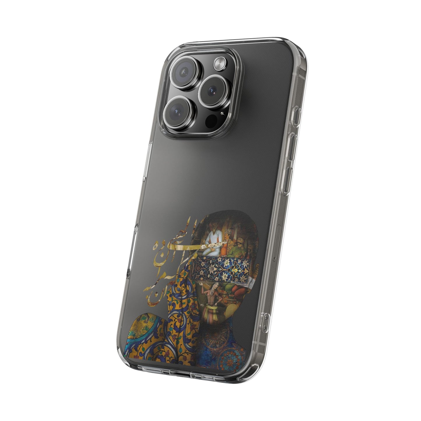 PERSIAN CLEAR PHONE CASE – CULTURAL FARSI DESIGN | "الهی مرا آن ده که آن به" |