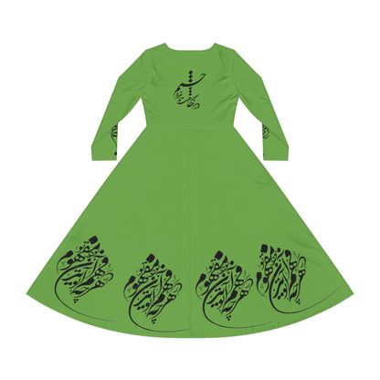 PERSIAN CALLIGRAPHY DANCE DRESS