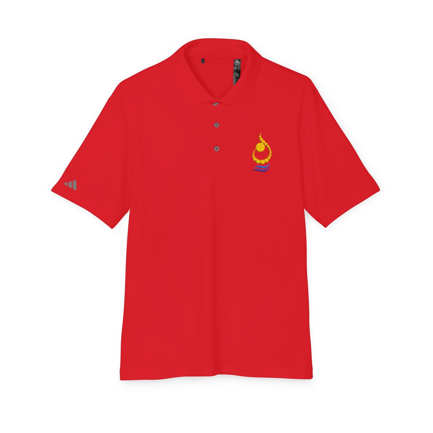 N ALPHABET ADIDAS POLO | ن EMBROIDERED DESIGN