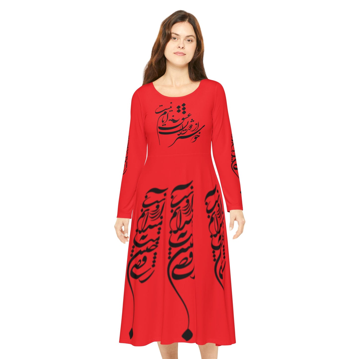 PERSIAN CALLIGRAPHY DANCE DRESS