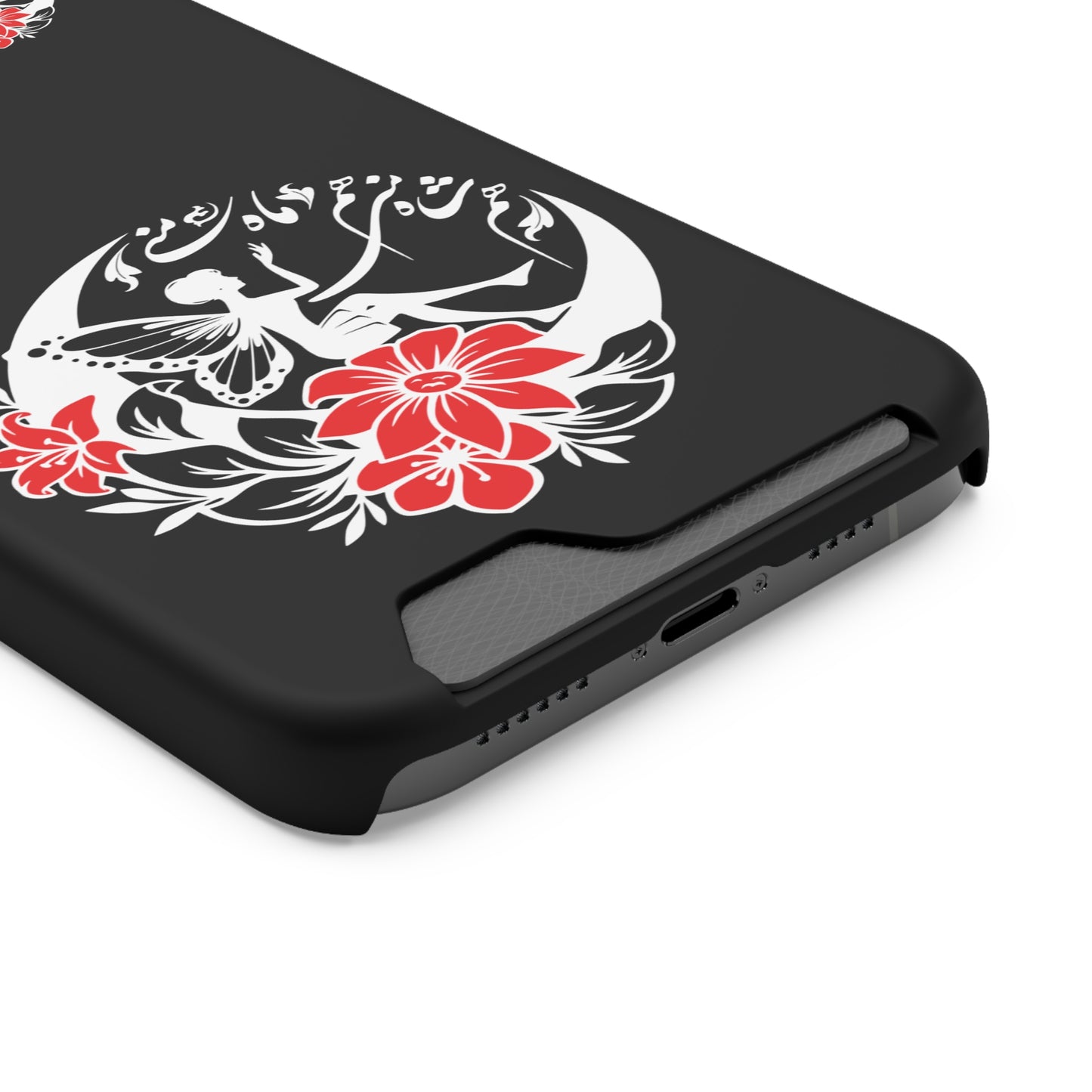 ENCHANTING PHONE CASE WITH CARD HOLDER | هم شاه منی هم ماه منی