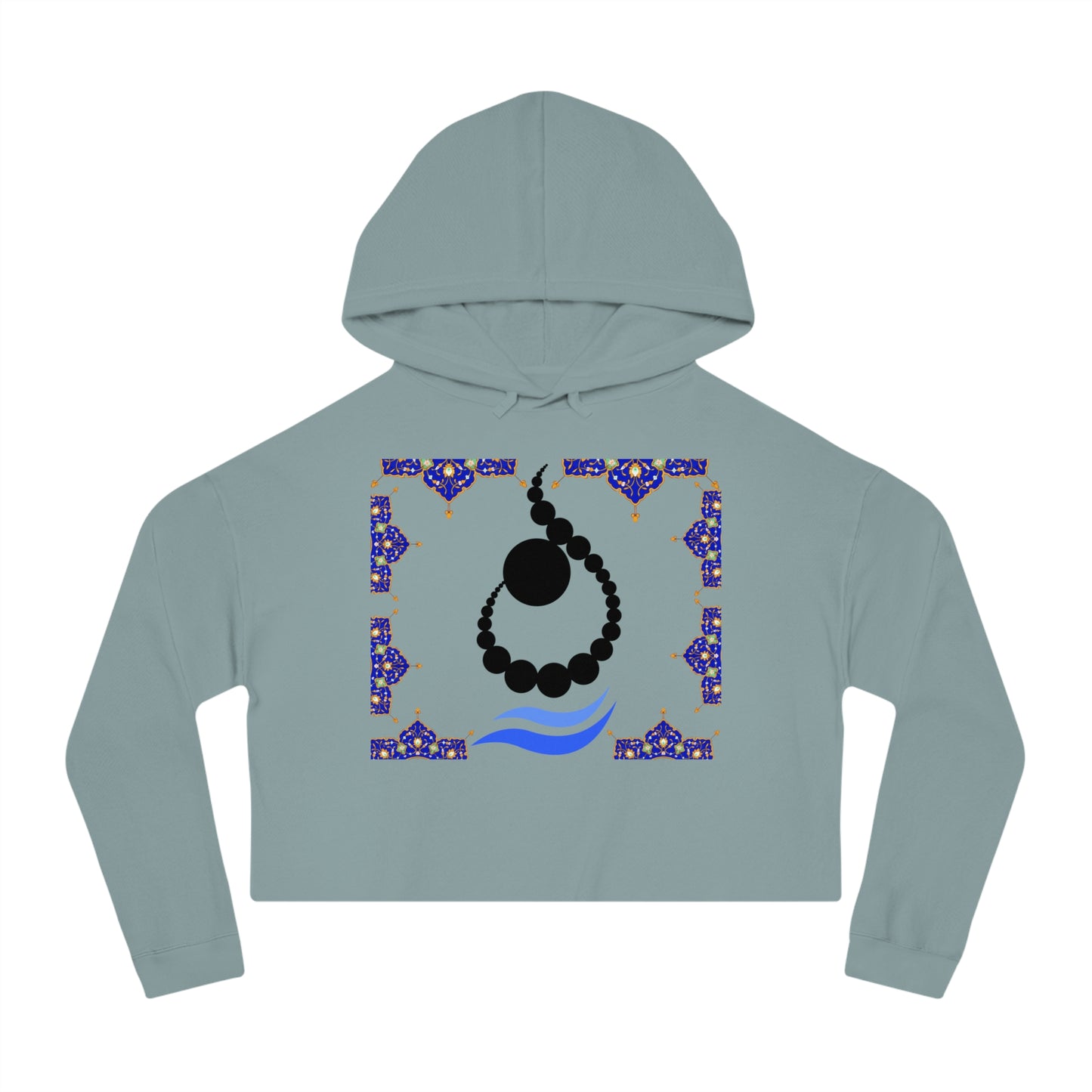 LATTER N & Tazhib Cropped Hoodie