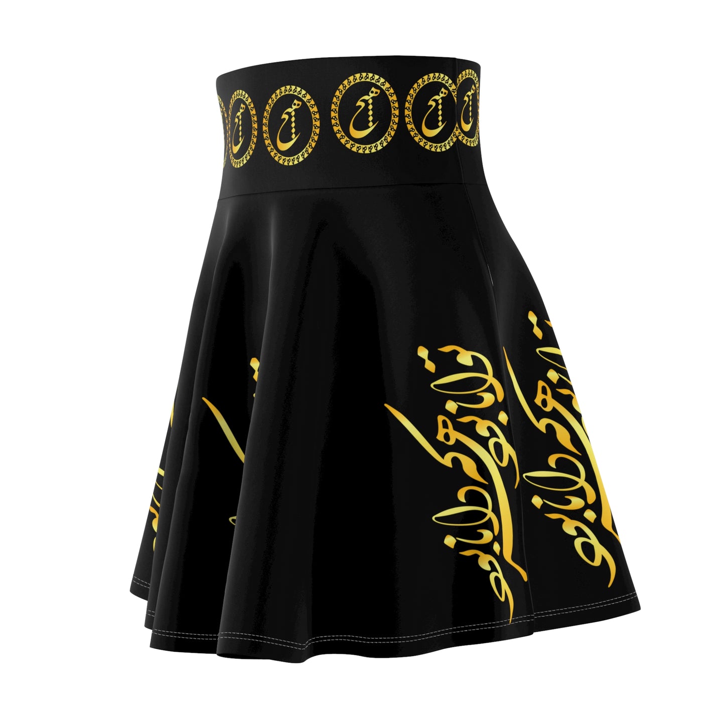 PERSIAN CALLIGRAPHY SKATER SKIRT توانا بود هر که دانا بود