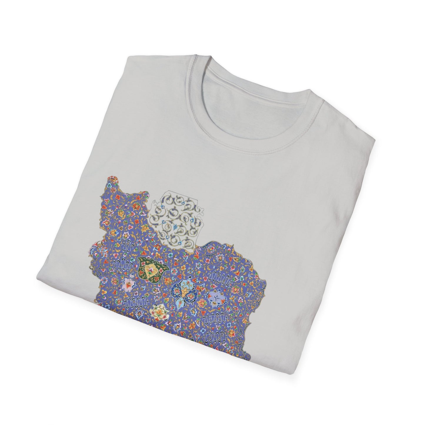 UNISEX IRAN MAP T-SHIRT WITH TAZHIB
