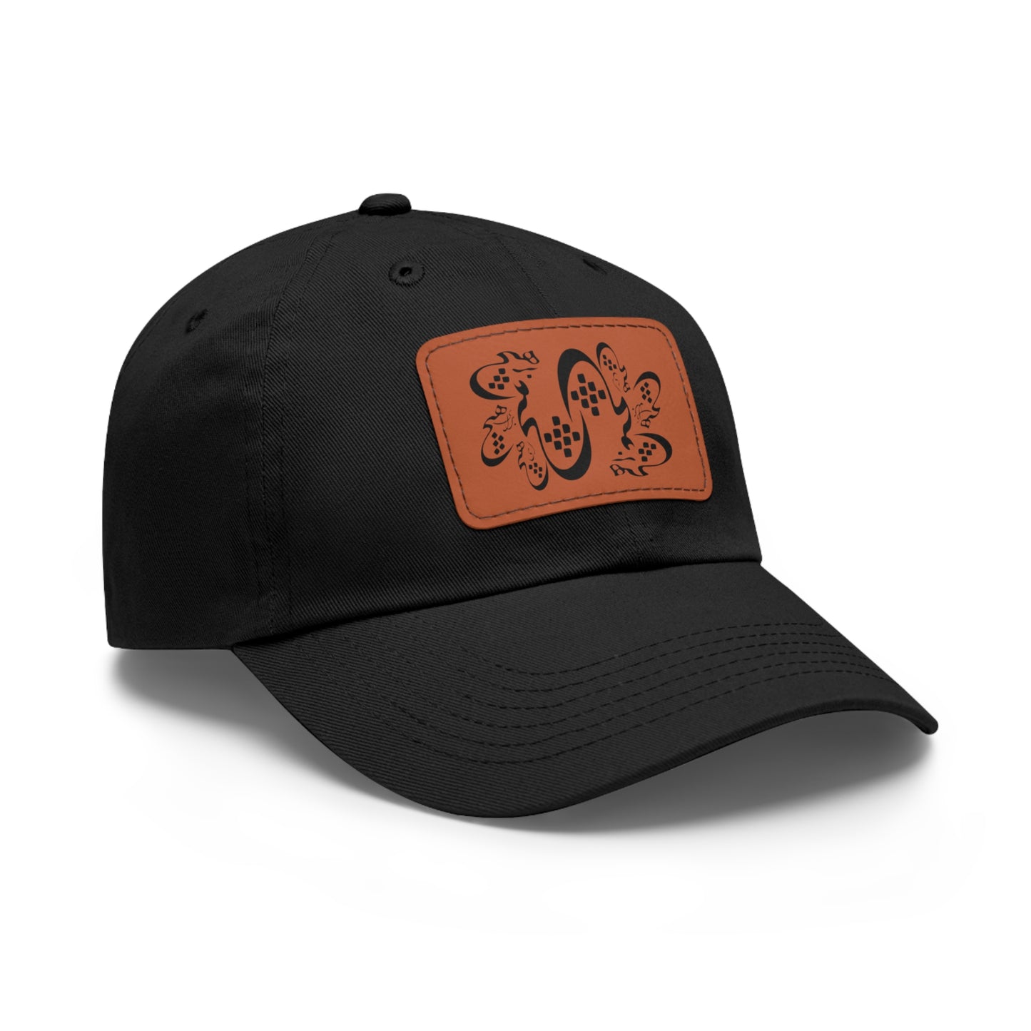 Persion Calligraphy Dad Hat with Leather Patch هیچ