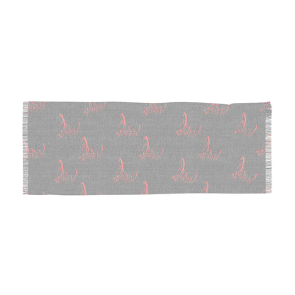 PERSIAN CALLIGRAPHY LIGHT SCARF ای دوست در روضه قلب جز گل عشق مکار