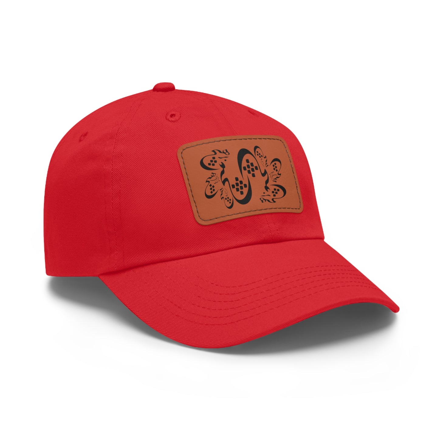 Persion Calligraphy Dad Hat with Leather Patch هیچ