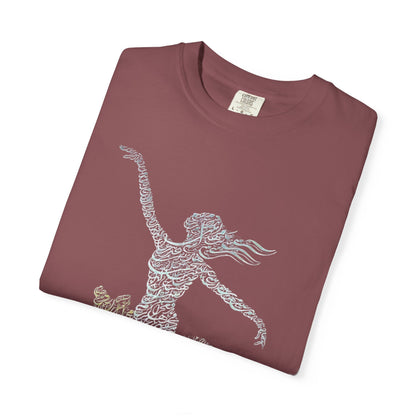 PERSIAN IRAN MAP WOMEN CALLIGRAPHY T-SHIRT