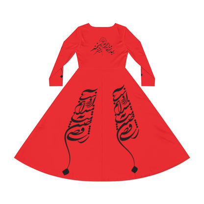 PERSIAN CALLIGRAPHY DANCE DRESS