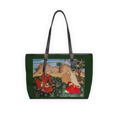 Artistic PU Leather Shoulder Bag – Iranian Miniature layli & Majnoon لیلی و مجنون
