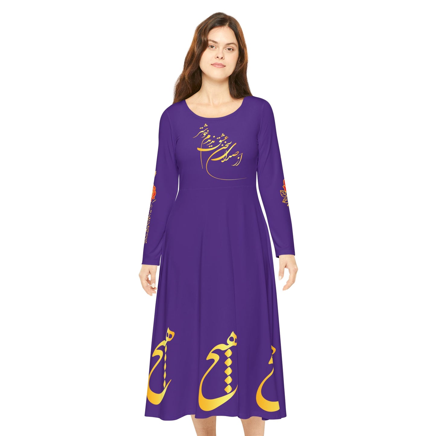 PERSIAN CALLIGRAPHY DANCE DRESS HICH