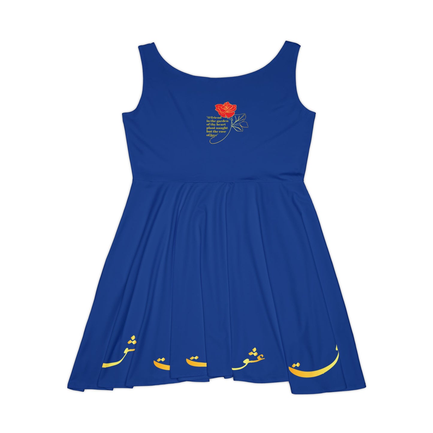 PERSIAN CALLIGRAPHY DANCE DRESS ای دوست در روضه قلب جز گل عشق مکار