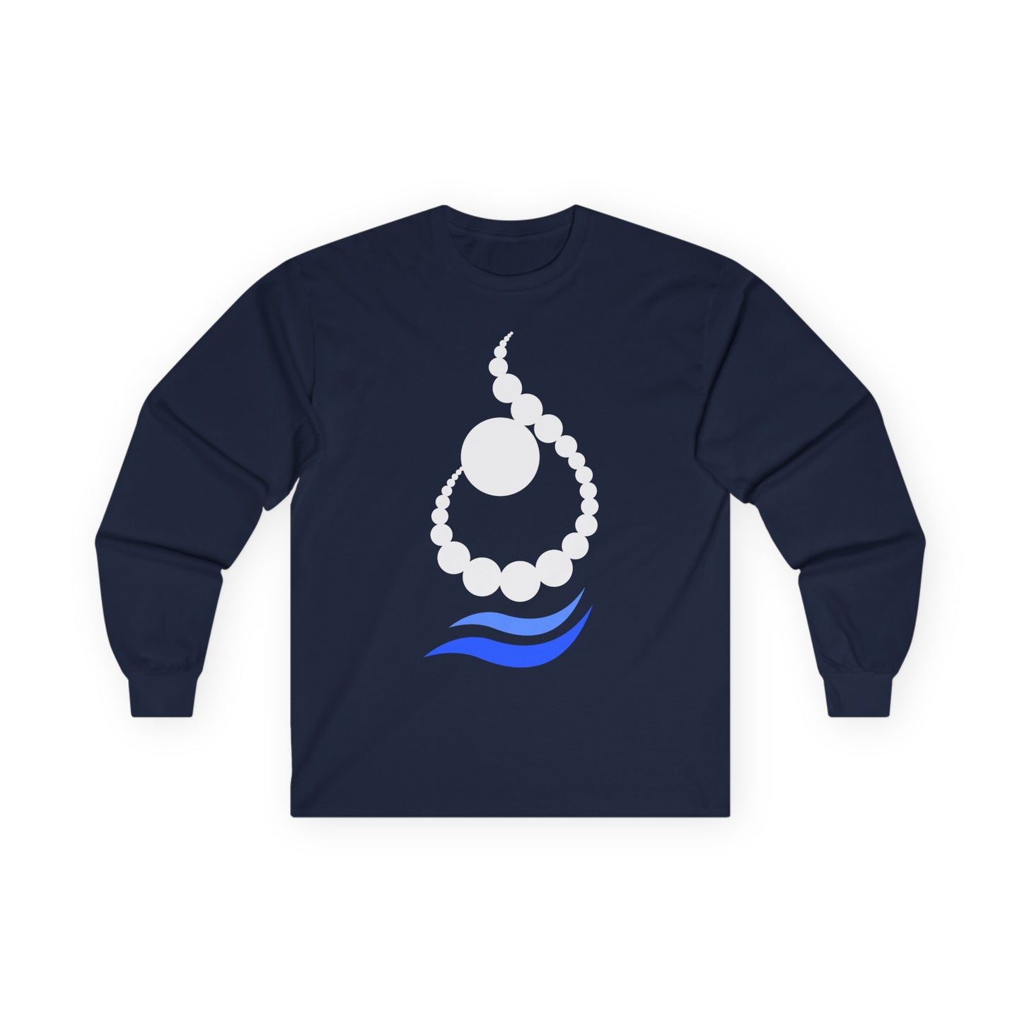 RELAXED WAVE LETTER “N / ن” LONG SLEEVE TEE