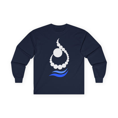 RELAXED WAVE LETTER “N / ن” LONG SLEEVE TEE