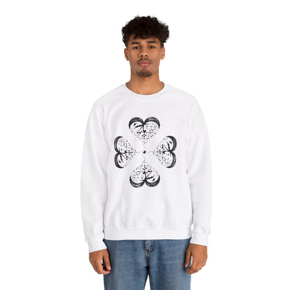 UNISEX FARSI CALLIGRAPHY HEART SWEATSHIRT: 'MAL MANI' BY MOEIN