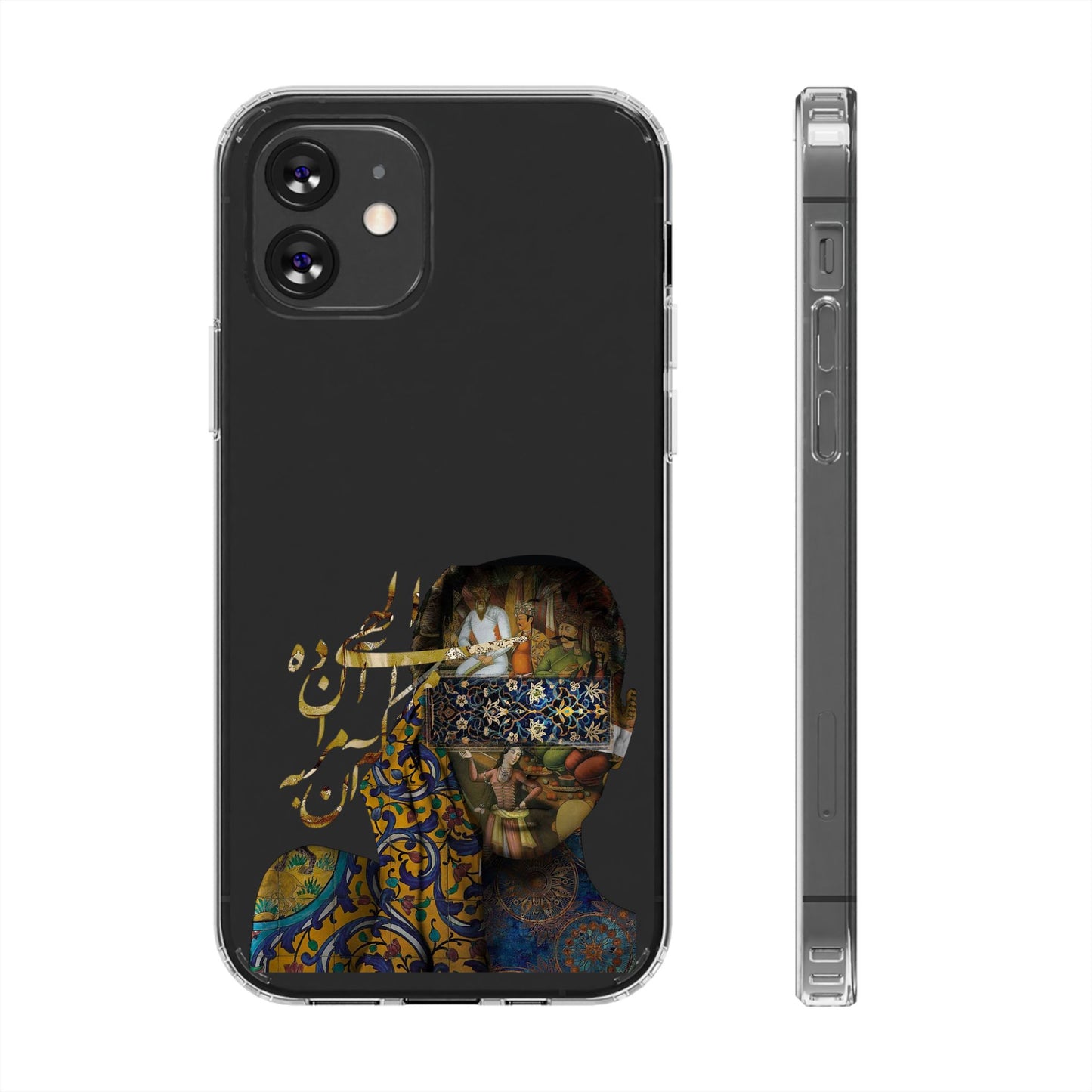 PERSIAN CLEAR PHONE CASE – CULTURAL FARSI DESIGN | "الهی مرا آن ده که آن به" |