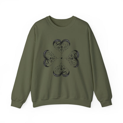 UNISEX FARSI CALLIGRAPHY HEART SWEATSHIRT: 'MAL MANI' BY MOEIN