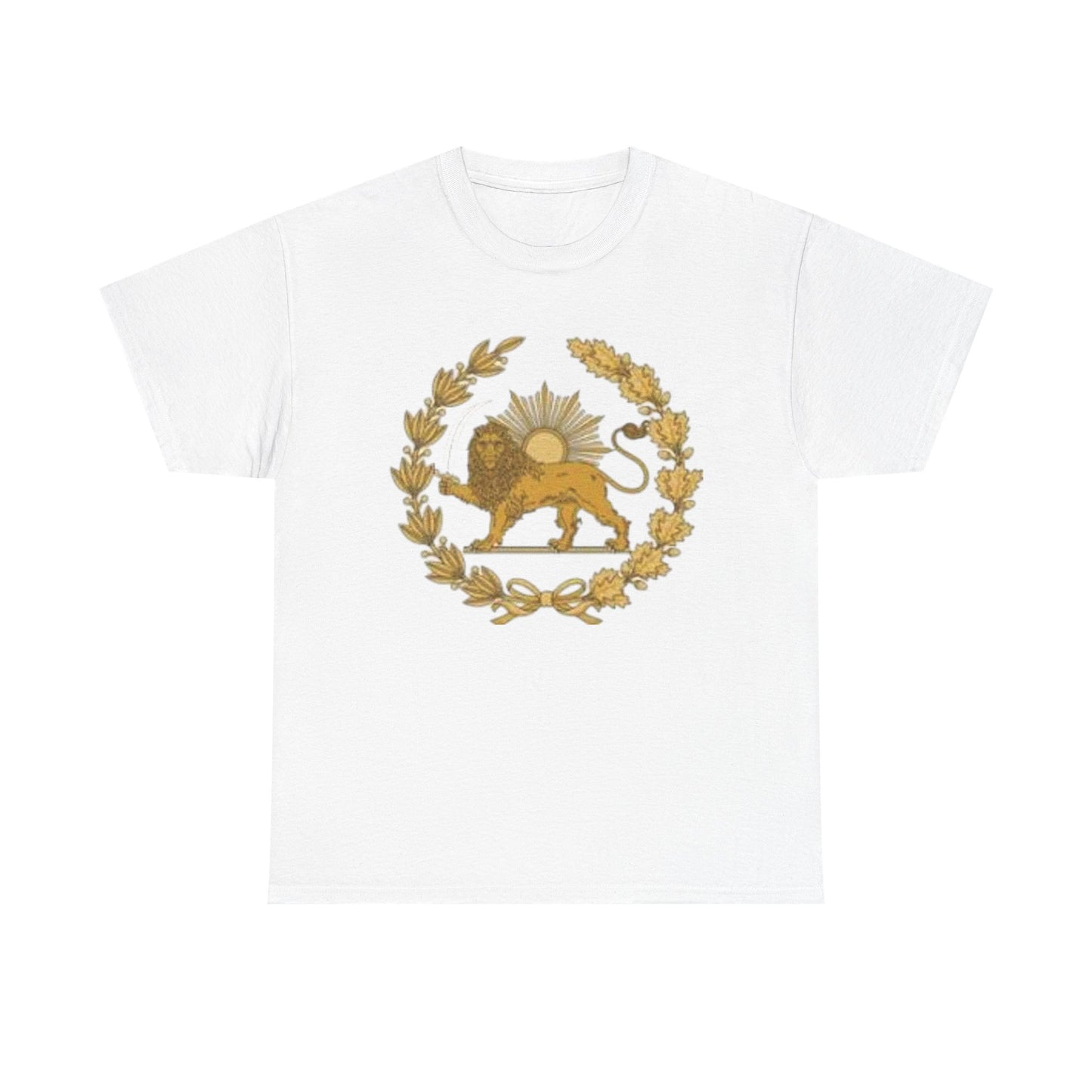 T-SHIRT VINTAGE LION PERSAN ET SOLEIL – SYMBOLE IRANIEN