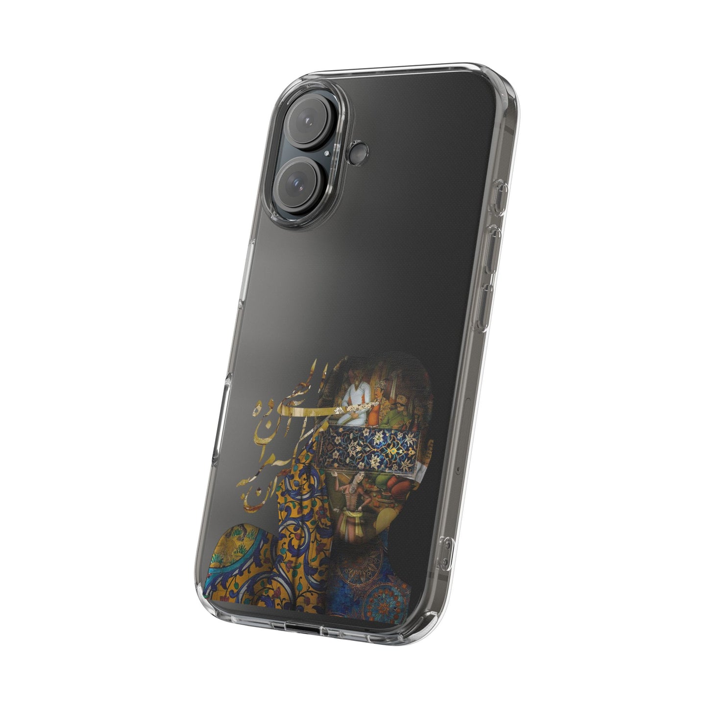 PERSIAN CLEAR PHONE CASE – CULTURAL FARSI DESIGN | "الهی مرا آن ده که آن به" |