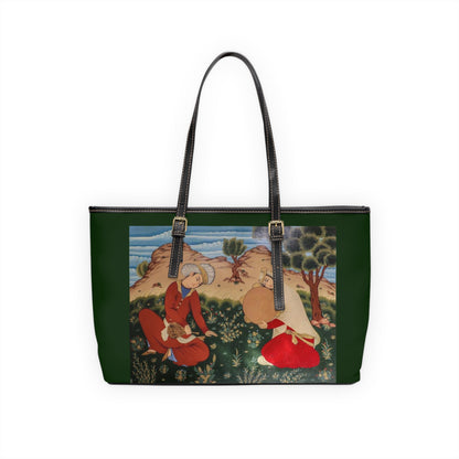 Artistic PU Leather Shoulder Bag – Iranian Miniature layli & Majnoon لیلی و مجنون
