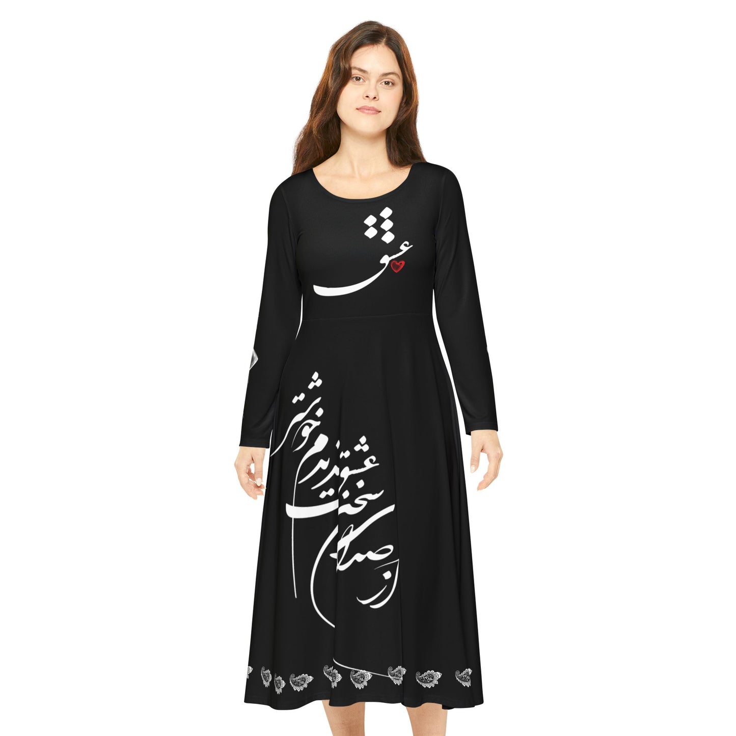 PERSIAN CALLIGRAPHY DANCE DRESS
