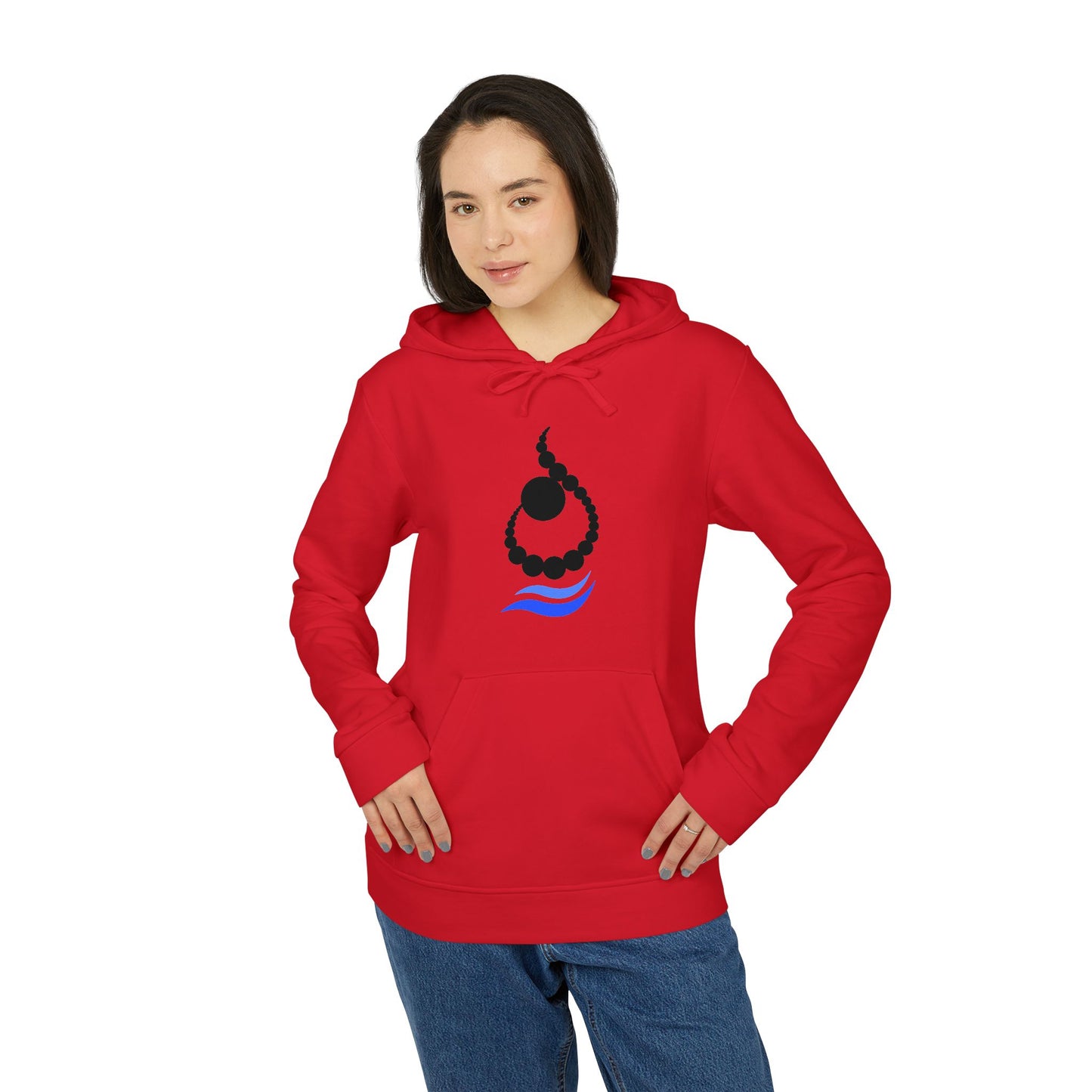 ADIDAS UNISEX FLEECE HOODIE | ن ALPHABET N EMBLEM