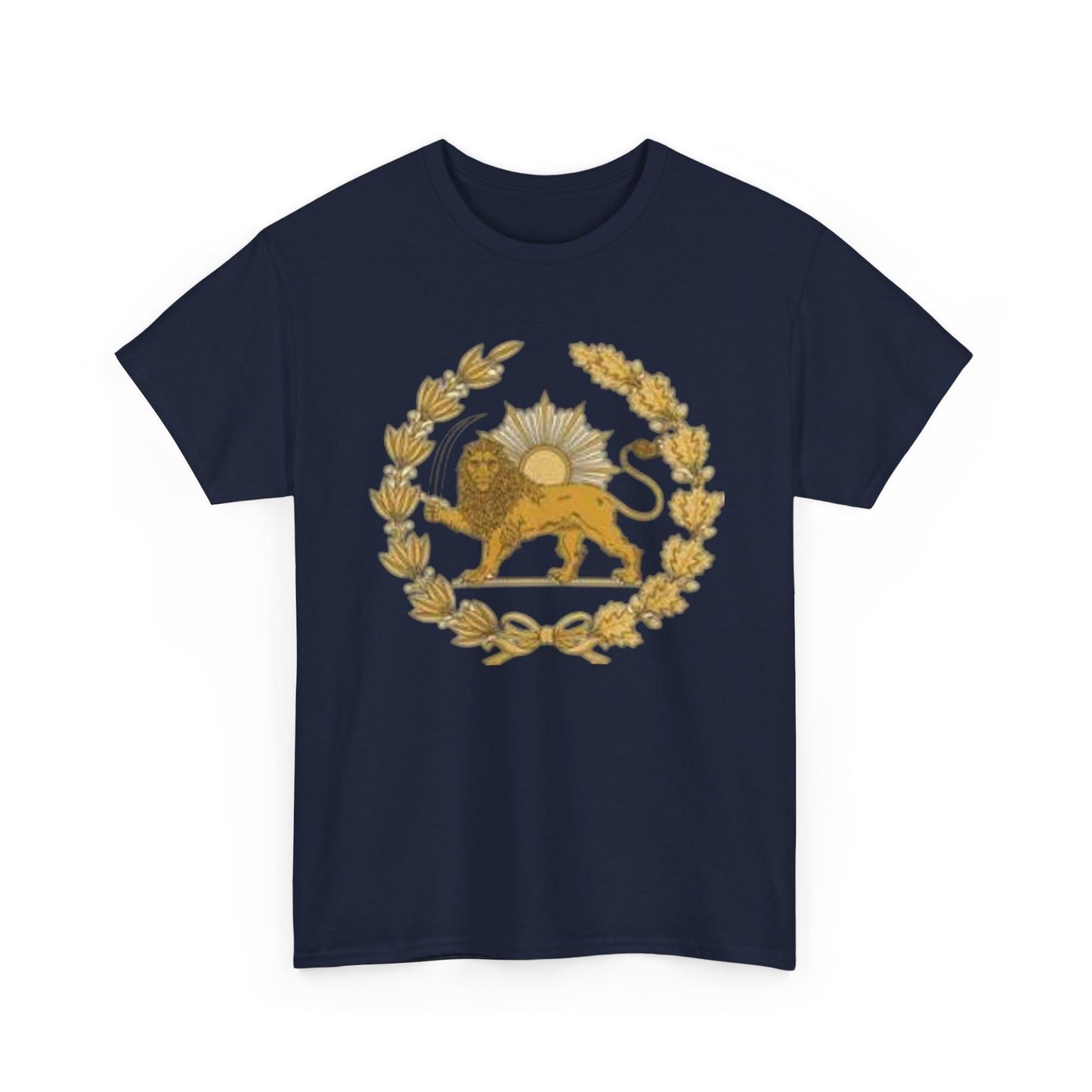 T-SHIRT VINTAGE LION PERSAN ET SOLEIL – SYMBOLE IRANIEN
