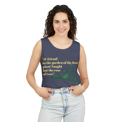 FARSI CALLIGRAPHY UNISEX TANK TOP LOVE QUOTE IN FARSI ENGLISH