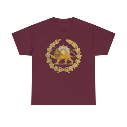 T-SHIRT VINTAGE LION PERSAN ET SOLEIL – SYMBOLE IRANIEN