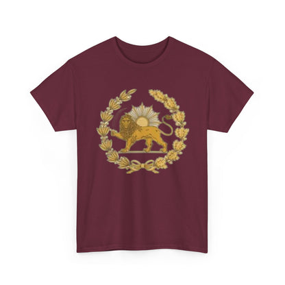 T-SHIRT VINTAGE LION PERSAN ET SOLEIL – SYMBOLE IRANIEN
