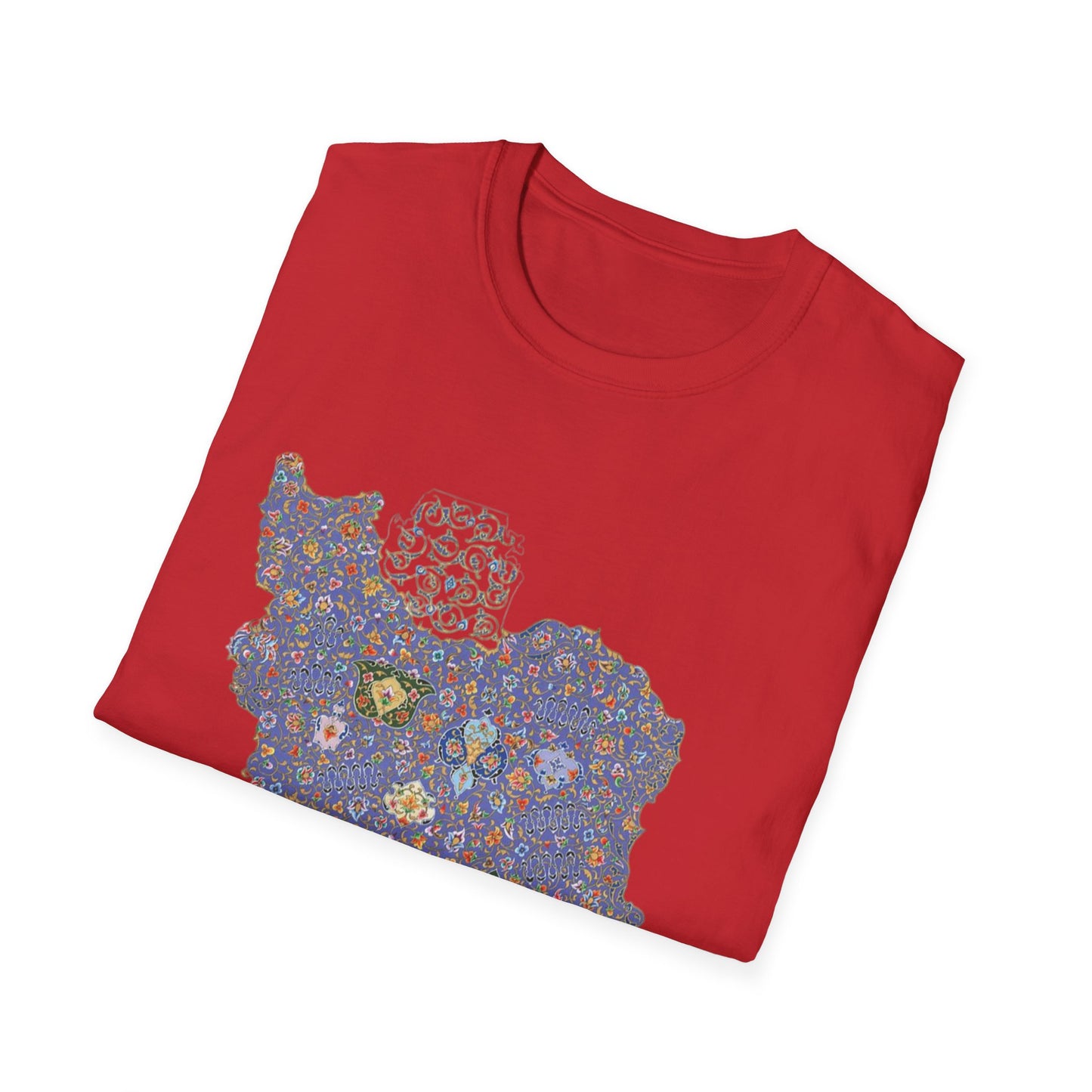 UNISEX IRAN MAP T-SHIRT WITH TAZHIB