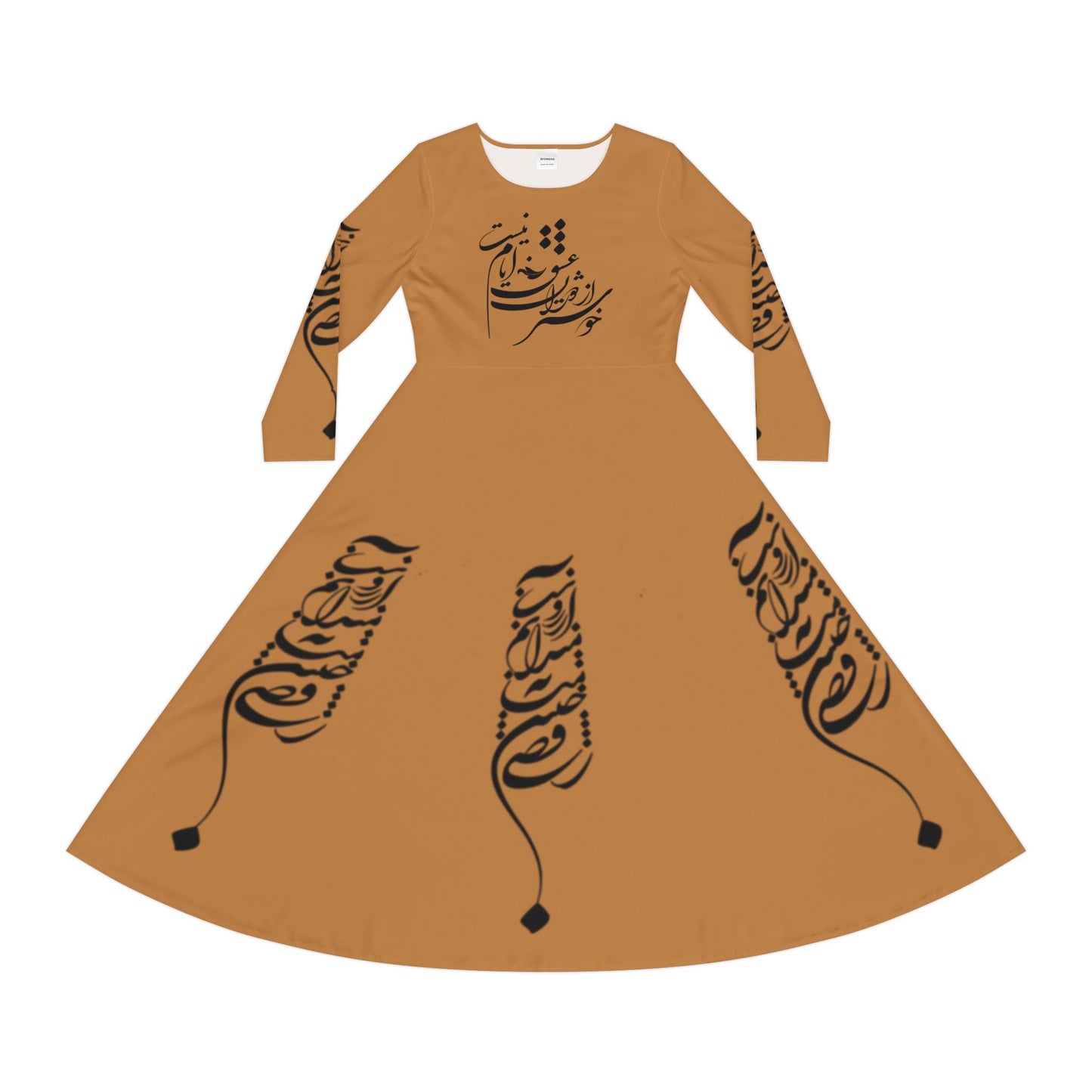 PERSIAN CALLIGRAPHY DANCE DRESS
