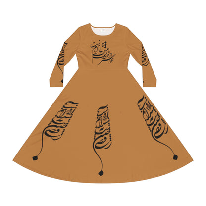PERSIAN CALLIGRAPHY DANCE DRESS