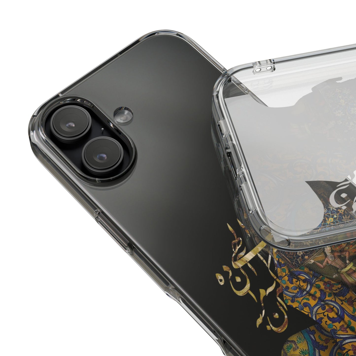 PERSIAN CLEAR PHONE CASE – CULTURAL FARSI DESIGN | "الهی مرا آن ده که آن به" |