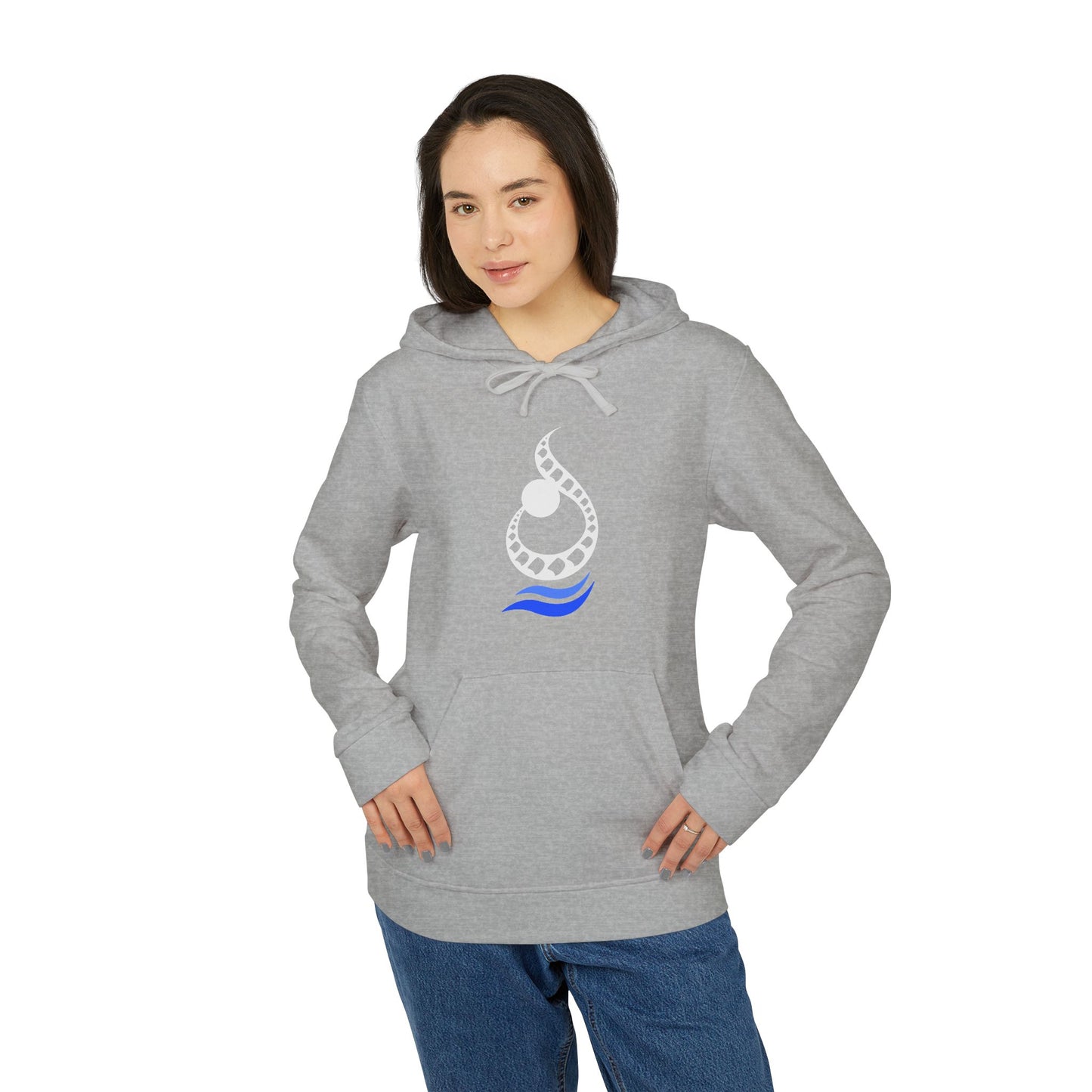 ADIDAS UNISEX FLEECE HOODIE | ن ALPHABET N EMBLEM